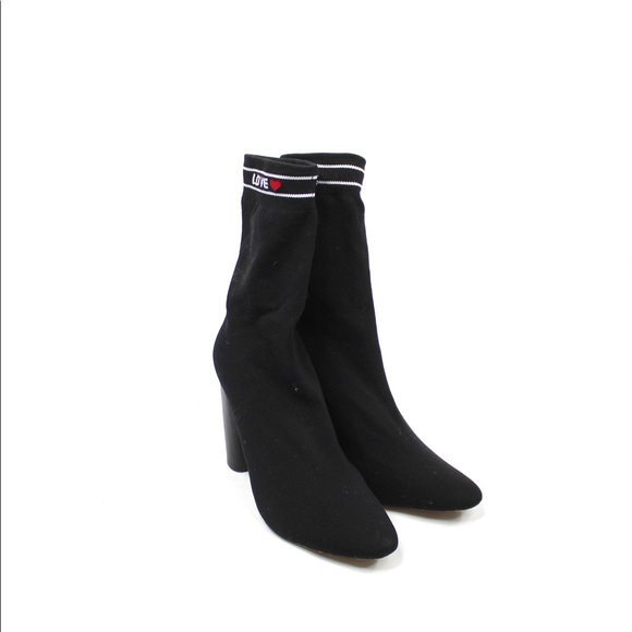 ALDO Lovelyy “Love” Knit Block Heel Sock Boots - Picture 3 of 12